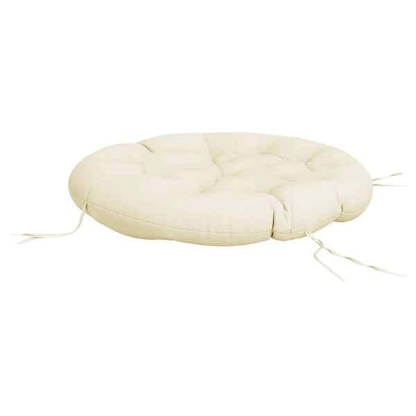 Rundes Kissen Creme Ø 100cm Oxford-Gewebe