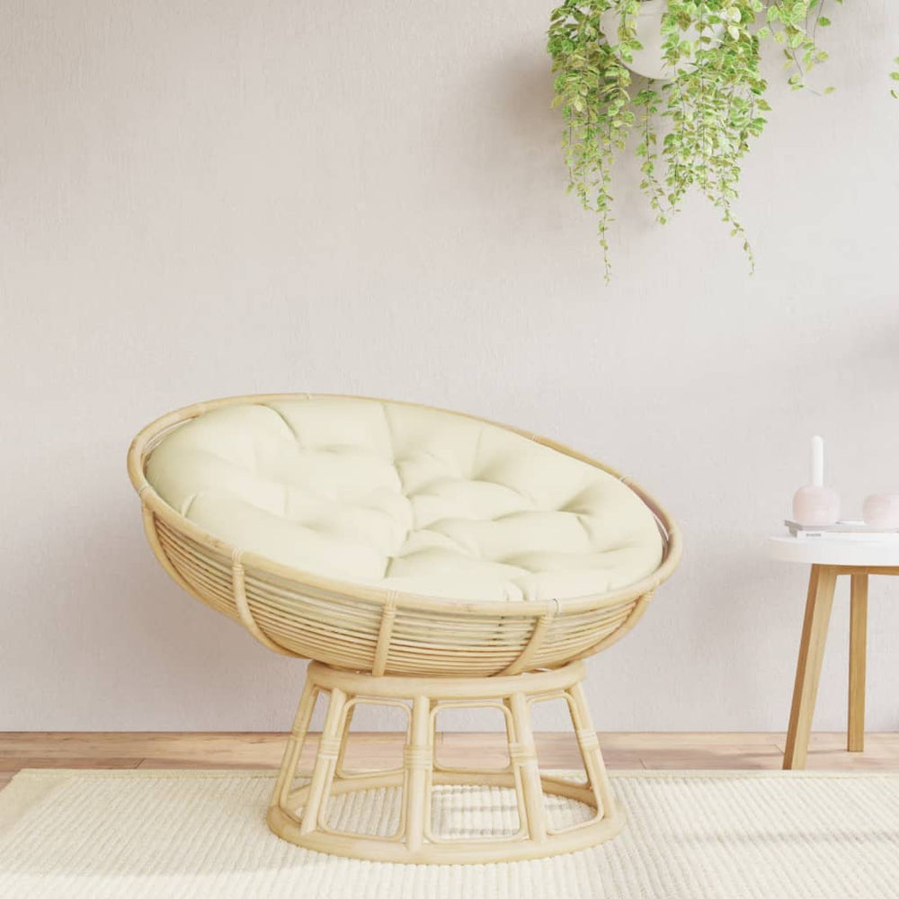 Rundes Kissen Creme Ø 100cm Oxford-Gewebe