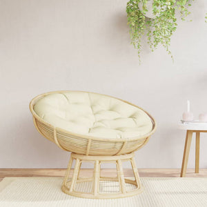 Rundes Kissen Creme Ø 100cm Oxford-Gewebe