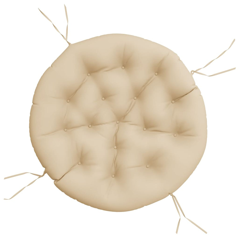 Rundes Kissen Beige Ø 100cm Oxford
