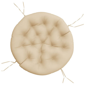 Rundes Kissen Beige Ø 100cm Oxford