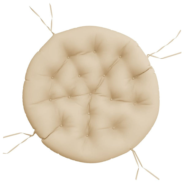 Rundes Kissen Beige Ø 100cm Oxford