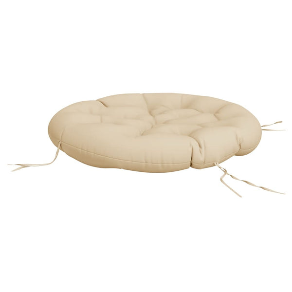 Rundes Kissen Beige Ø 100cm Oxford