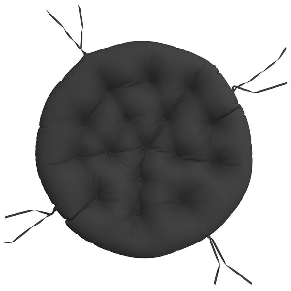 Rundes Sitzkissen Schwarz Ø100cm Oxford-Gewebe