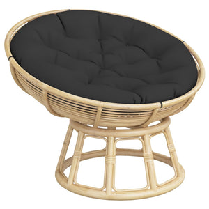 Rundes Sitzkissen Schwarz Ø100cm Oxford-Gewebe