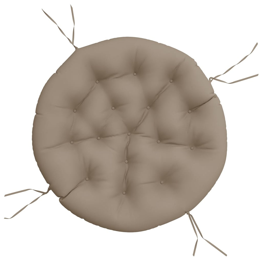 Rundes Kissen Taupe Ø100cm Oxford-Gewebe
