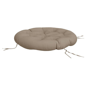 Rundes Kissen Taupe Ø100cm Oxford-Gewebe