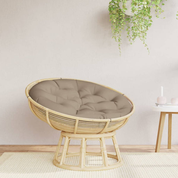 Rundes Kissen Taupe Ø100cm Oxford-Gewebe
