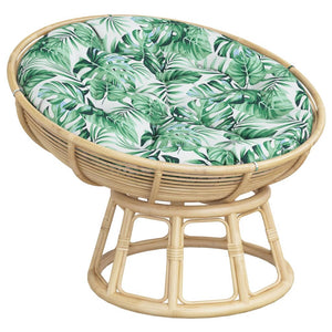 Rundes Kissen mit Blattmuster, Ø 100 cm