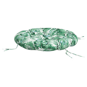 Rundes Kissen mit Blattmuster, Ø 100 cm