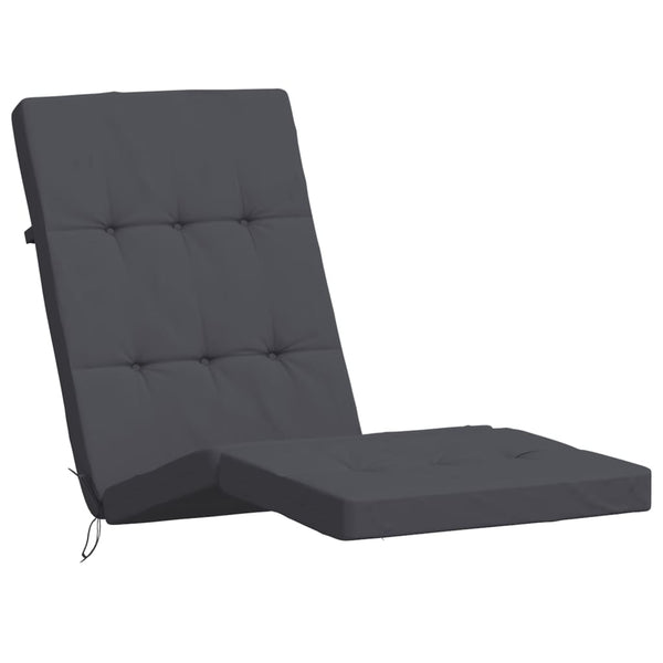 Liegestuhl Auflagen 2er Set Anthrazit