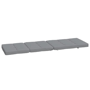 Liegestuhlauflagen 2er-Set Grau Oxford-Gewebe