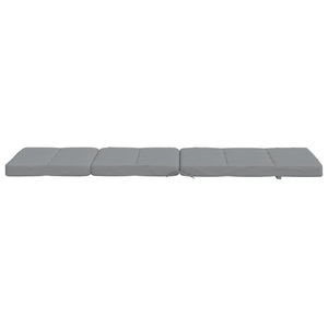 Liegestuhlauflagen 2er-Set Grau Oxford-Gewebe