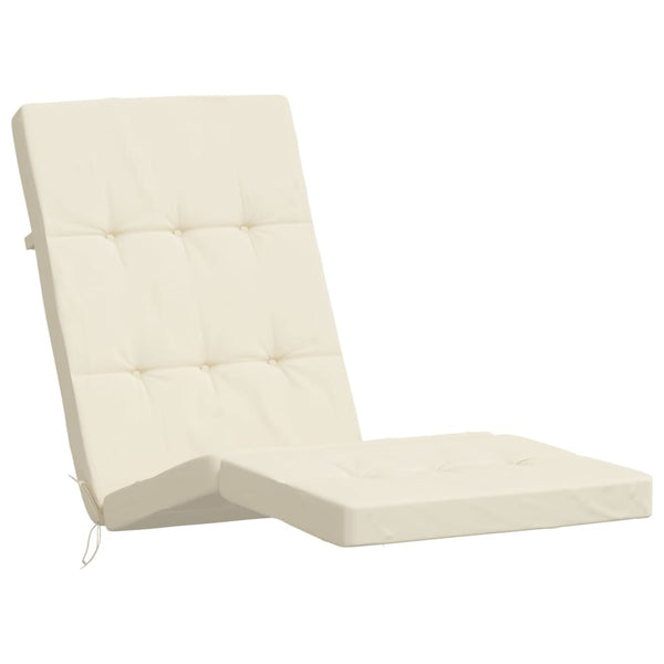 vidaXL Coussins de chaise longue 2 pcs Crème Tissu Oxford