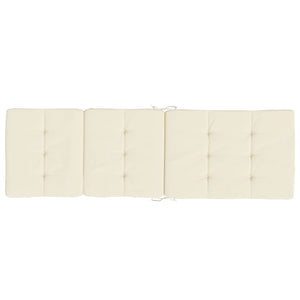 vidaXL Coussins de chaise longue 2 pcs Crème Tissu Oxford