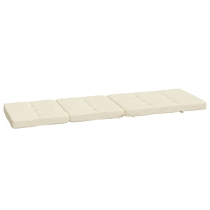 vidaXL Coussins de chaise longue 2 pcs Crème Tissu Oxford