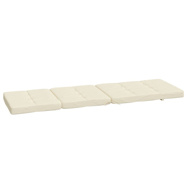 vidaXL Coussins de chaise longue 2 pcs Crème Tissu Oxford