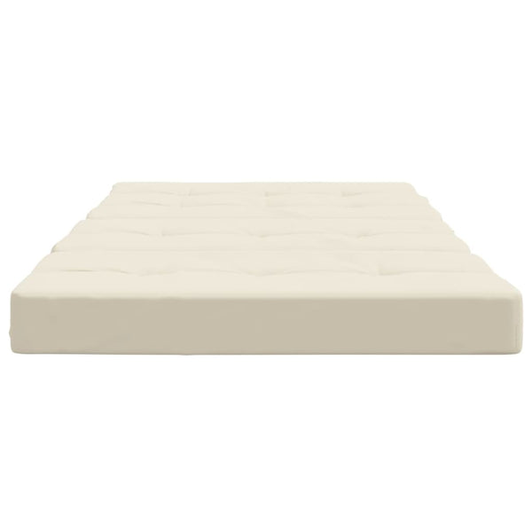vidaXL Coussins de chaise longue 2 pcs Crème Tissu Oxford
