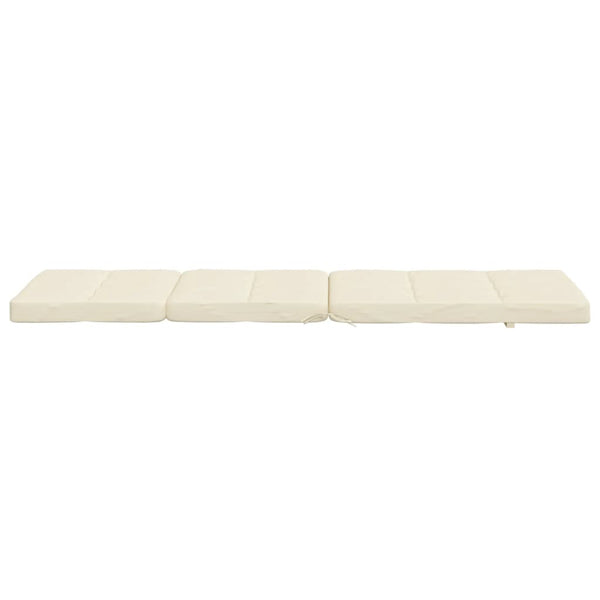 vidaXL Coussins de chaise longue 2 pcs Crème Tissu Oxford