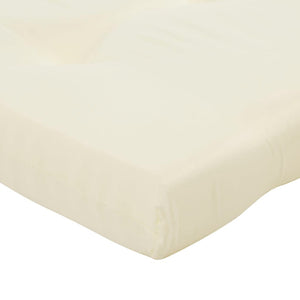 vidaXL Coussins de chaise longue 2 pcs Crème Tissu Oxford