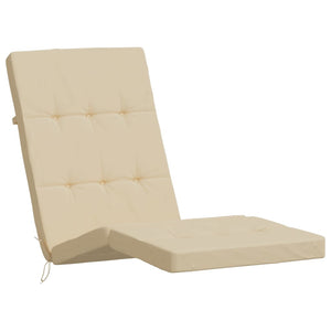 Liegestuhlauflagen 2er Set Beige Oxford