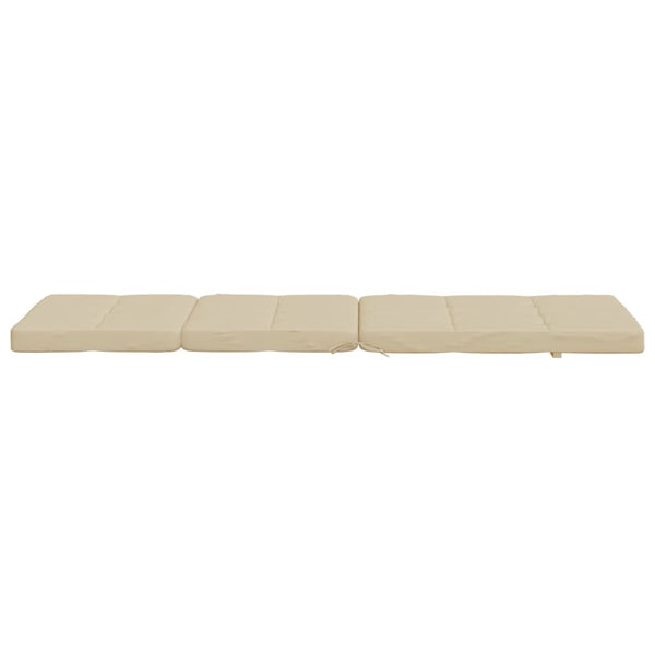 Liegestuhlauflagen 2er Set Beige Oxford