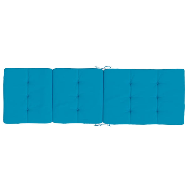 Liegestuhlauflagen Hellblau Oxford-Gewebe 2er Set