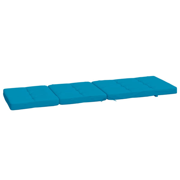 Liegestuhlauflagen Hellblau Oxford-Gewebe 2er Set