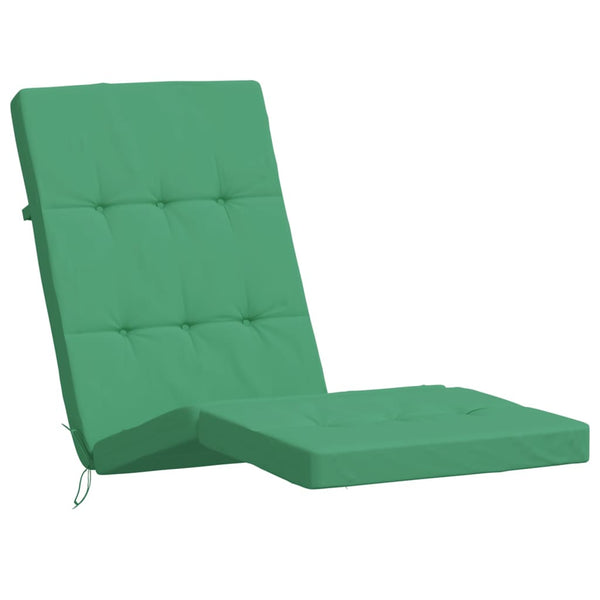 vidaXL Coussins pour chaise longue 2 pcs Vert Tissu Oxford
