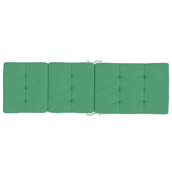 vidaXL Coussins pour chaise longue 2 pcs Vert Tissu Oxford
