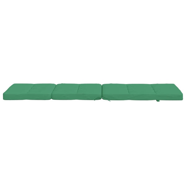 vidaXL Coussins pour chaise longue 2 pcs Vert Tissu Oxford