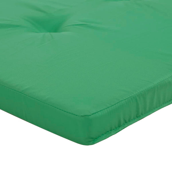 vidaXL Coussins pour chaise longue 2 pcs Vert Tissu Oxford