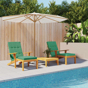 vidaXL Coussins pour chaise longue 2 pcs Vert Tissu Oxford