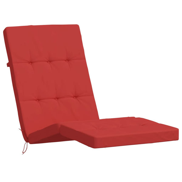 Liegestuhlauflagen 2er Set Rot Oxford