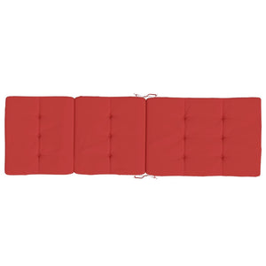 Liegestuhlauflagen 2er Set Rot Oxford