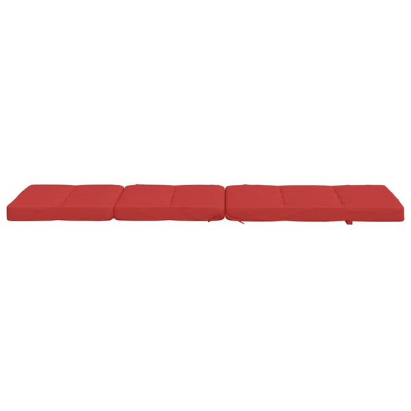 Liegestuhlauflagen 2er Set Rot Oxford
