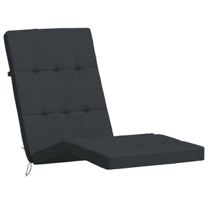 Liegestuhlauflagen 2er Set Schwarz