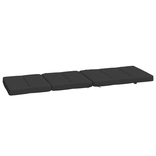 Liegestuhlauflagen 2er Set Schwarz