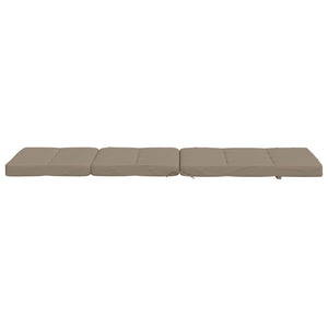 Liegestuhlauflagen 2er Set Taupe Oxford