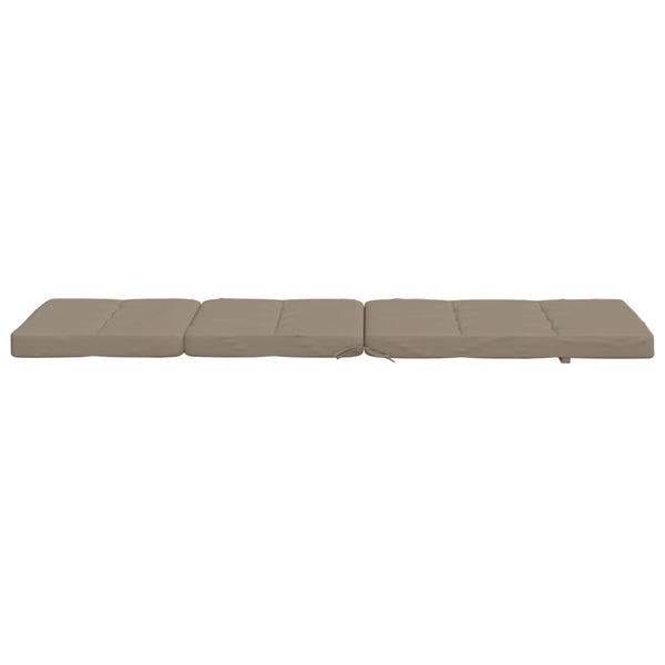 Liegestuhlauflagen 2er Set Taupe Oxford