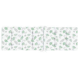 vidaXL Coussins de chaise longue 2 pcs Tissu Oxford motif feuille