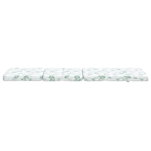 vidaXL Coussins de chaise longue 2 pcs Tissu Oxford motif feuille