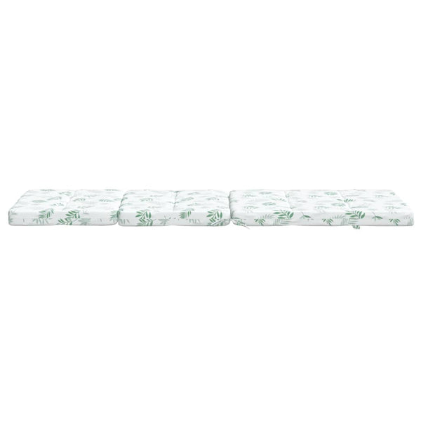 vidaXL Coussins de chaise longue 2 pcs Tissu Oxford motif feuille