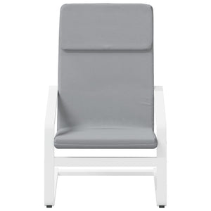 vidaXL Recliner with Footrest Light Grey Fabric