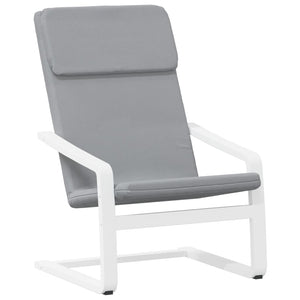 vidaXL Recliner with Footrest Light Grey Fabric