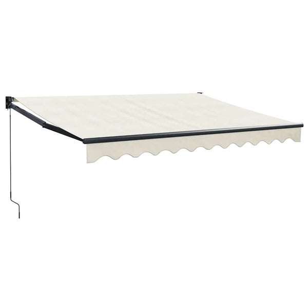 Markise Einziehbar Creme 3x2,5 m Stoff und Aluminium