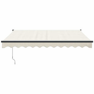 Markise Einziehbar Creme 3x2,5 m Stoff und Aluminium