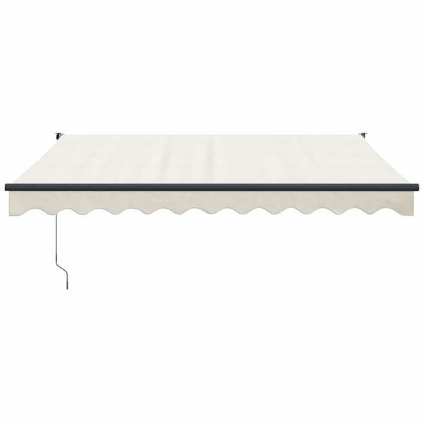 Markise Einziehbar Creme 3x2,5 m Stoff und Aluminium