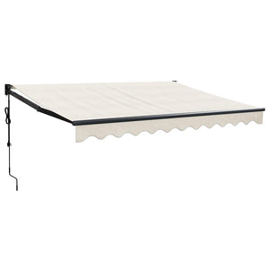 Elektrische Markise mit Kurbel Creme 3x2,5 m