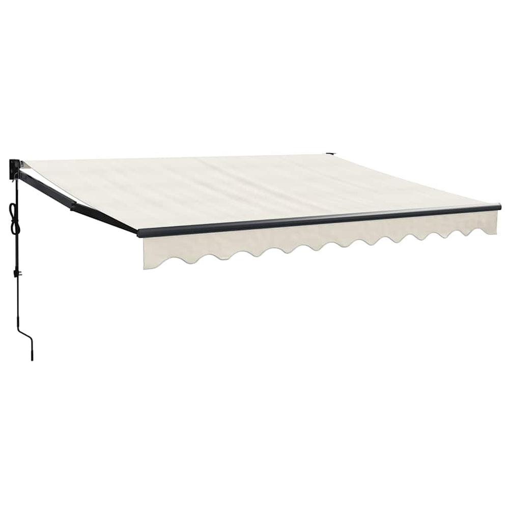 Elektrische Markise mit Kurbel Creme 3,5x2,5 m